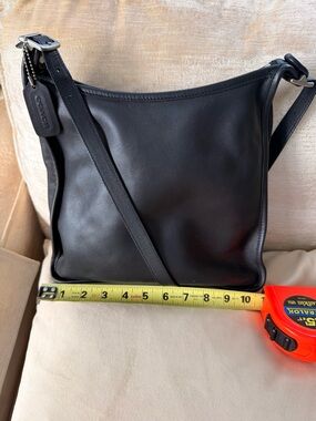 Coach Black Andrea slim hobo bag. Beautiful Vintage Leather